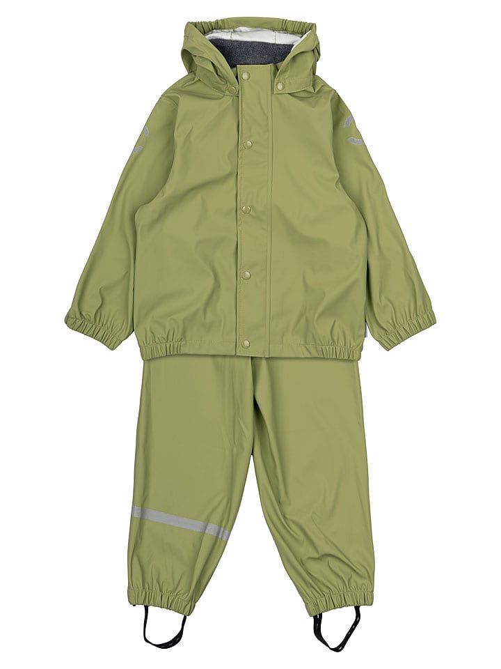 mikk-line 2-częściowy zestaw przeciwdeszczowy w kolorze zielonym rozmiar: 122
