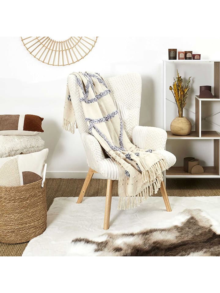 The Home Deco Kids Koc w kolorze białym - 150 x 125 cm rozmiar: onesize