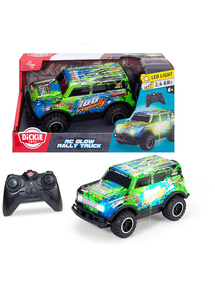 Dickie Toys Pojazd zdalnie sterowany "Glow Rally Truck" - 6+ rozmiar: onesize
