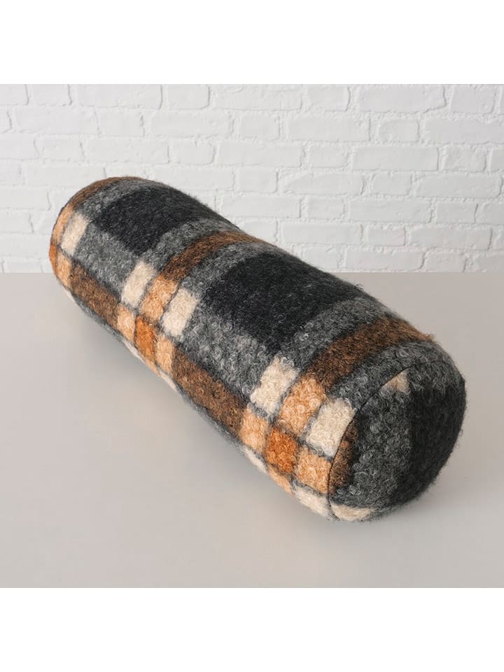 Boltze Poduszka "Rombo" w kolorze szaro-brązowo-beżowym - szer. 48 x Ø 16 cm rozmiar: onesize