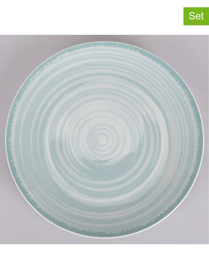 Villa d´Este Talerze obiadowe (6 szt.) "Baita" w kolorze miętowym - Ø 27 cm rozmiar: onesize