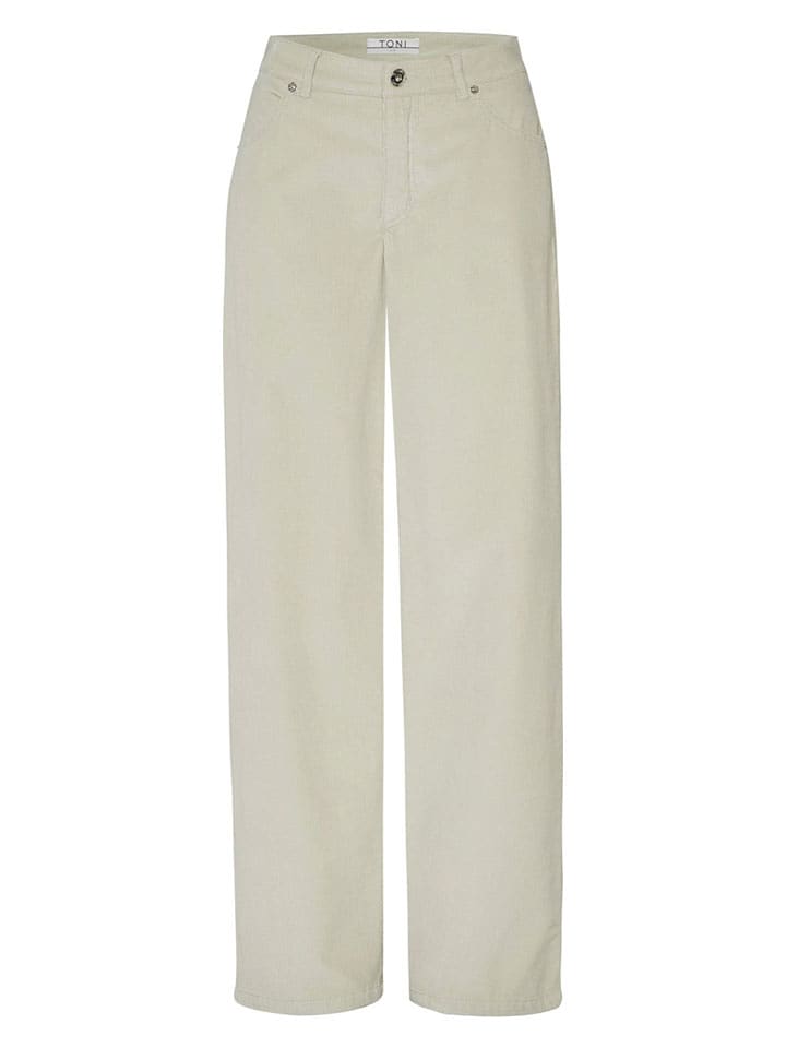 Toni Spodnie sztruksowe w kolorze kremowym rozmiar: 46