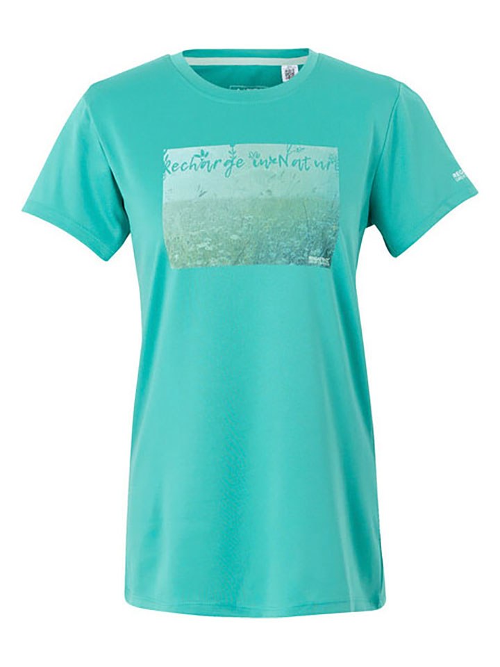 Regatta Koszulka "Fingal IX" w kolorze turkusowym do biegania rozmiar: 50