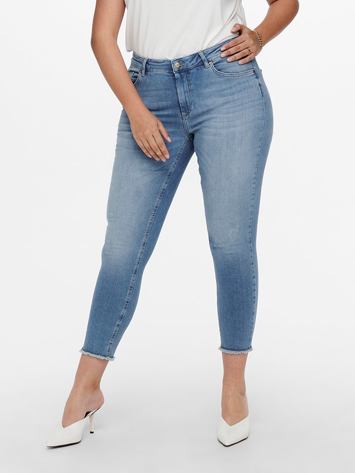 ONLY Carmakoma Dżinsy - Skinny fit - w kolorze błękitnym rozmiar: 50/L32