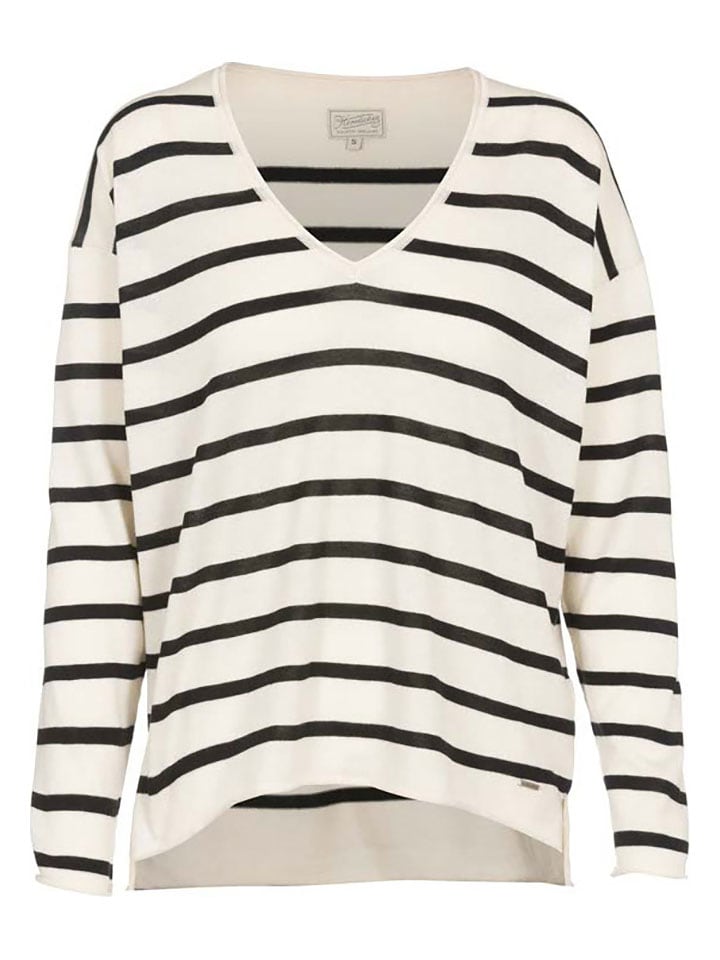 Herrlicher Sweter w kolorze kremowo-czarnym rozmiar: XL