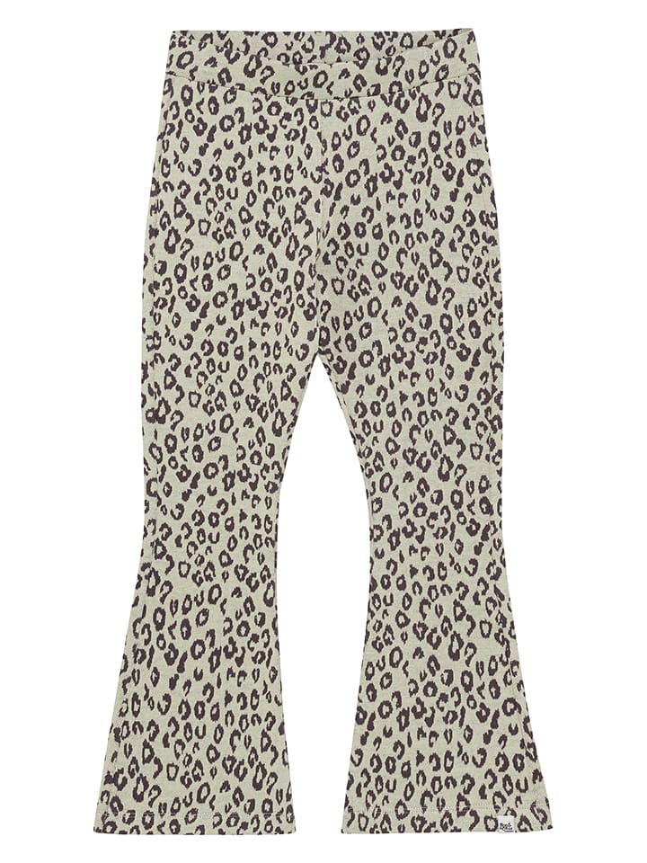 Noppies Legginsy w kolorze beżowo-czarnym rozmiar: 98