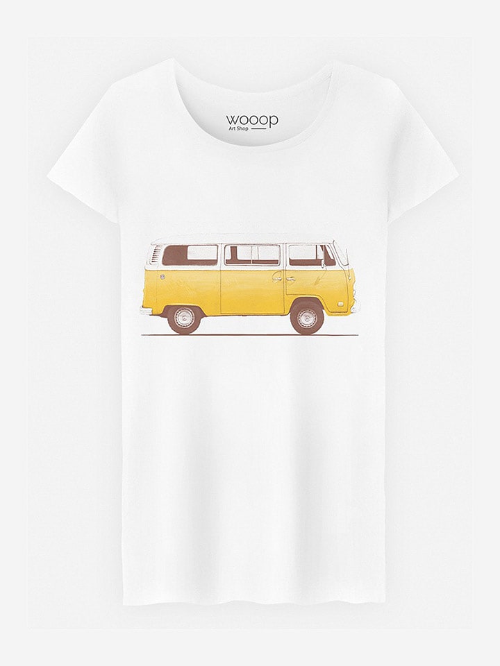 WOOOP Koszulka "Combi" w kolorze białym rozmiar: L