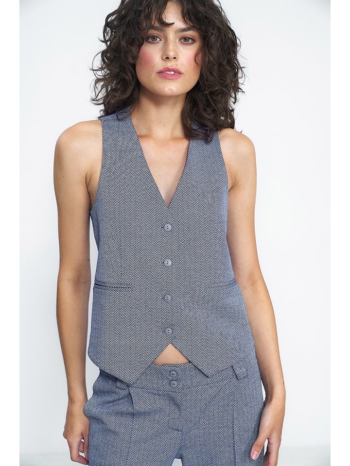 Nife Kamizelka w kolorze granatowo-białym rozmiar: 42