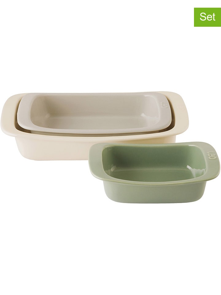 BergHOFF Formy (3 szt.) "Balance" w kolorze kremowo-zielonym do zapiekania rozmiar: onesize