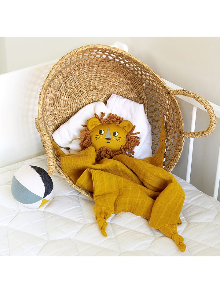 roommate Chusta-przytulanka "Lion" w kolorze jasnobrązowym - 0+ rozmiar: onesize