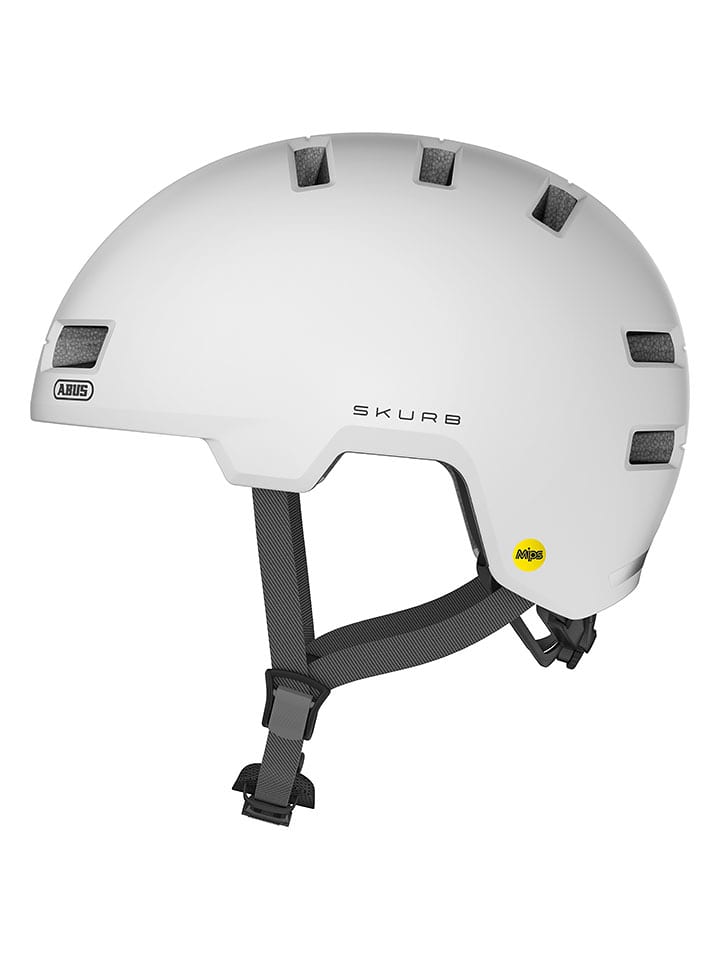 ABUS Kask rowerowy "Skurb MIPS" w kolorze białym rozmiar: 52-56 cm