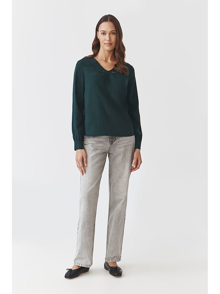 TATUUM Bluzka w kolorze ciemnozielonym rozmiar: 42