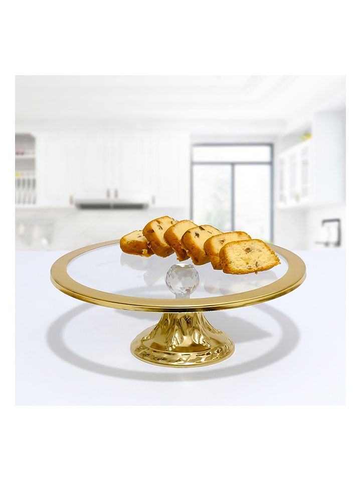 Violeta Home Patera w kolorze złotym - wys. 14 x Ø 30 cm rozmiar: onesize