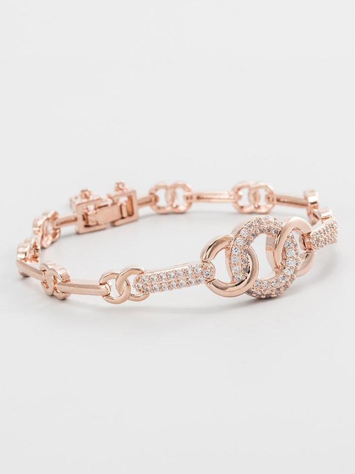 U.S. Polo Assn. Pozłacana bransoletka z elementami ozdobnymi rozmiar: onesize