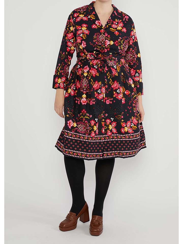 Blutsgeschwister Sukienka w kolorze czarno-różowo-żółtym rozmiar: M