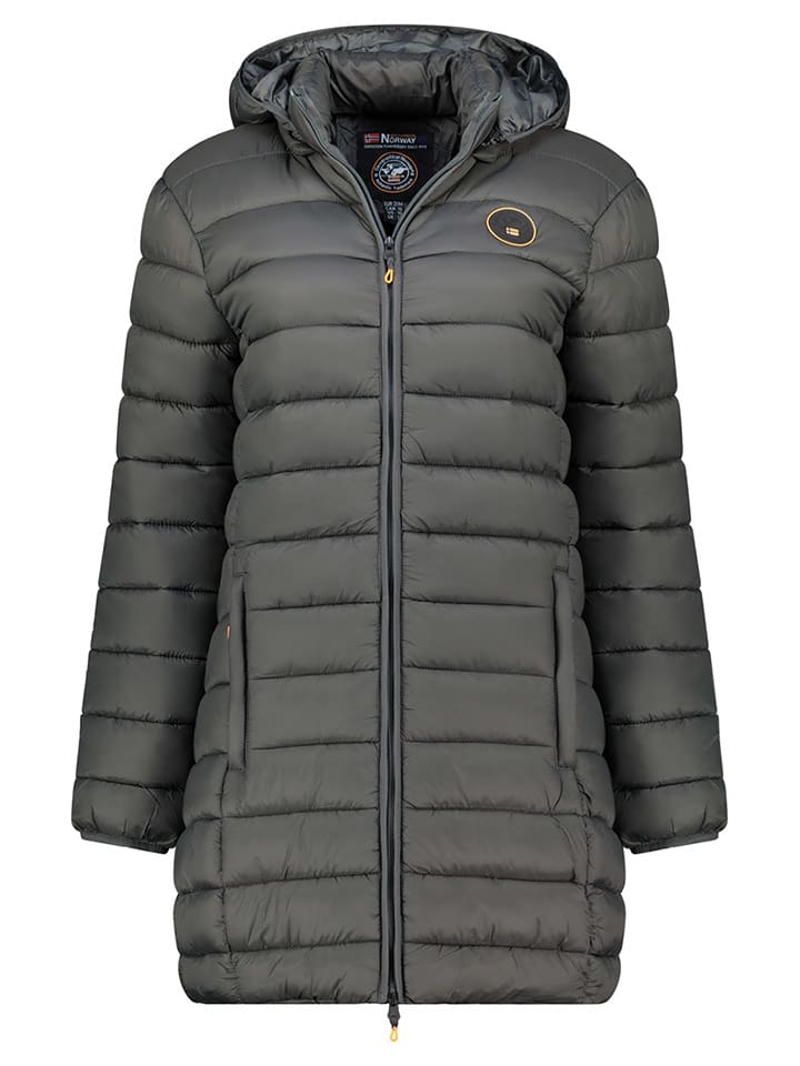 Geographical Norway Płaszcz pikowany "Atikamap" w kolorze ciemnoszarym rozmiar: XL