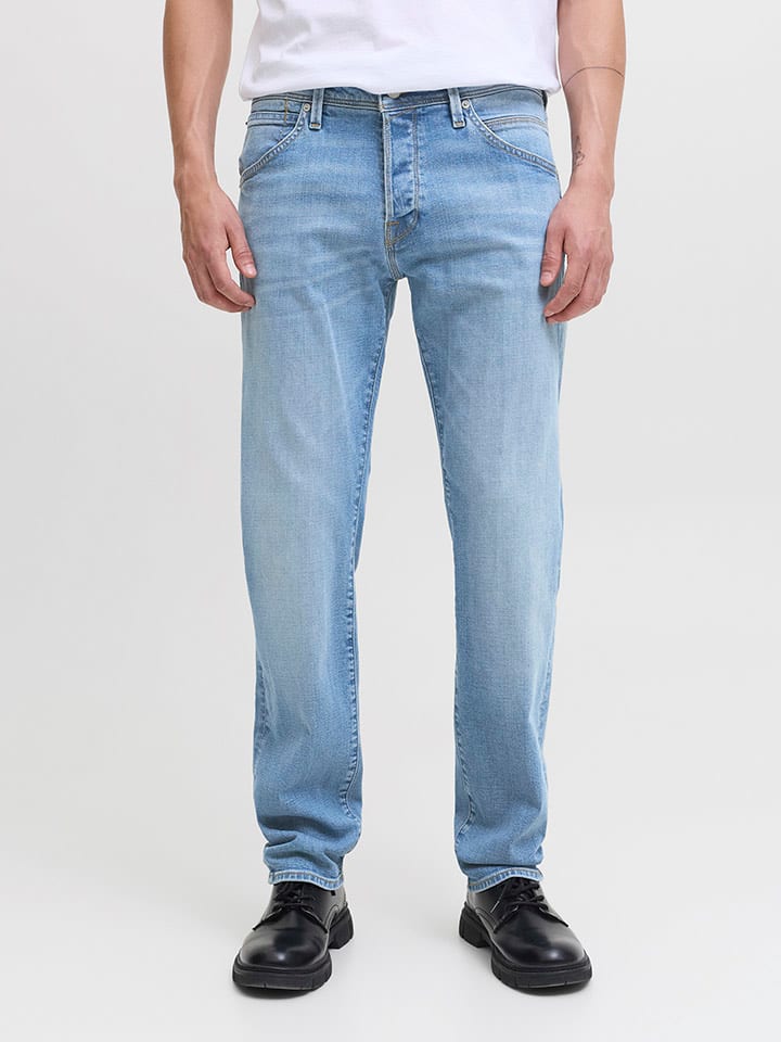 Jack & Jones Dżinsy "Jjimke" - Regular fit - w kolorze błękitnym rozmiar: W29/L32