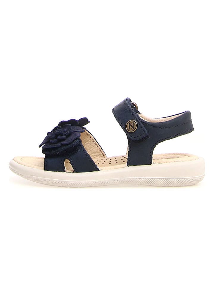 Naturino Skórzane sandały "Cipria" w kolorze granatowym rozmiar: 31