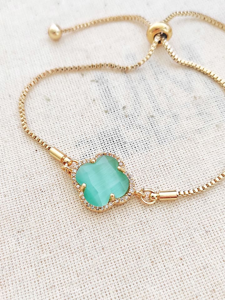 atelier MIU Pozłacana bransoletka z elementem ozdobnym rozmiar: onesize