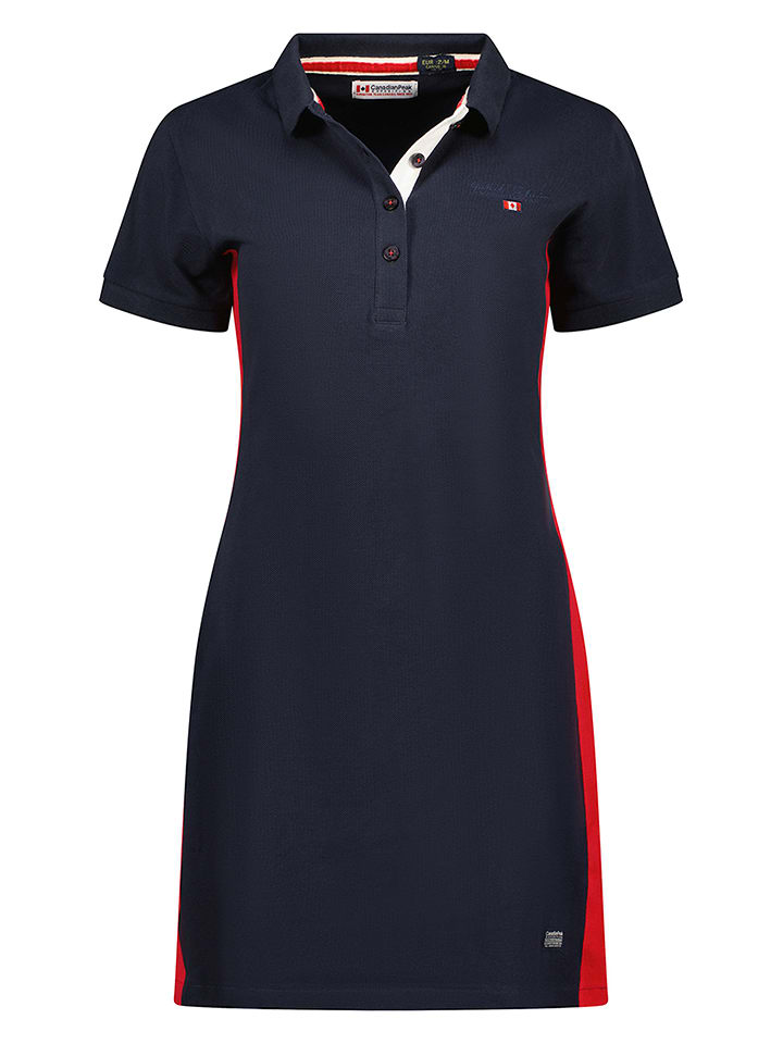 Canadian Peak Sukienka polo "Kolivieak" w kolorze granatowym rozmiar: S