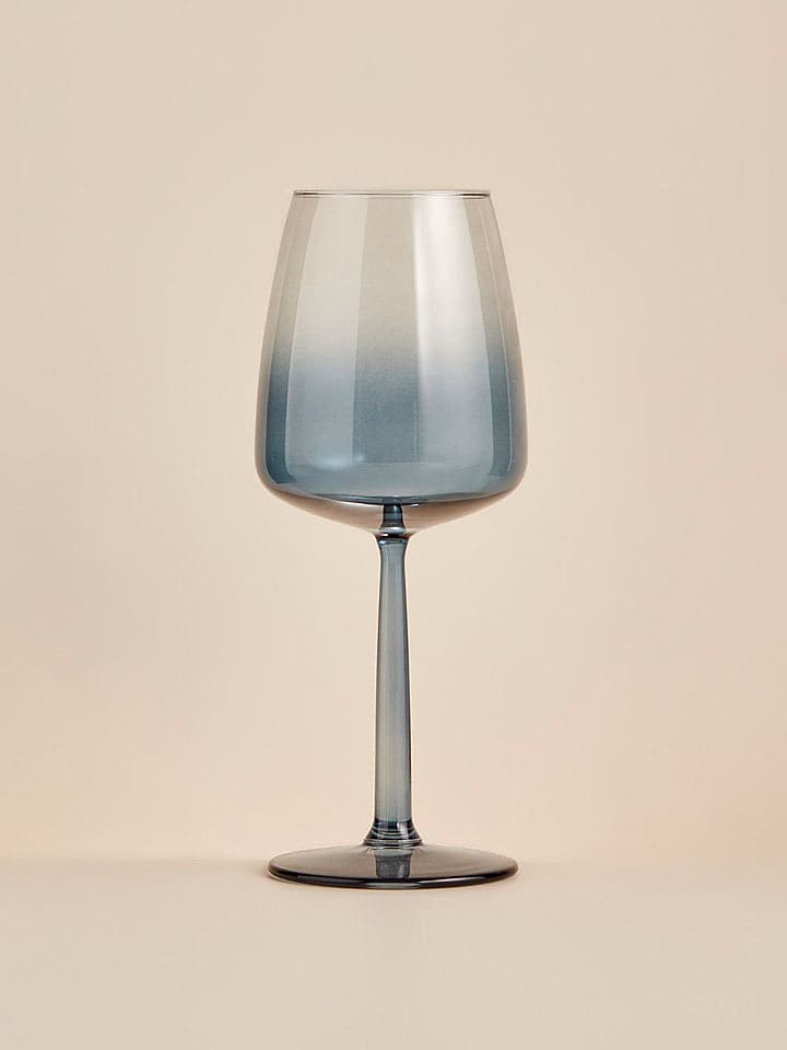 BELLA MAISON Kieliszek "Soft" w kolorze niebieskim do wina - 430 ml rozmiar: onesize