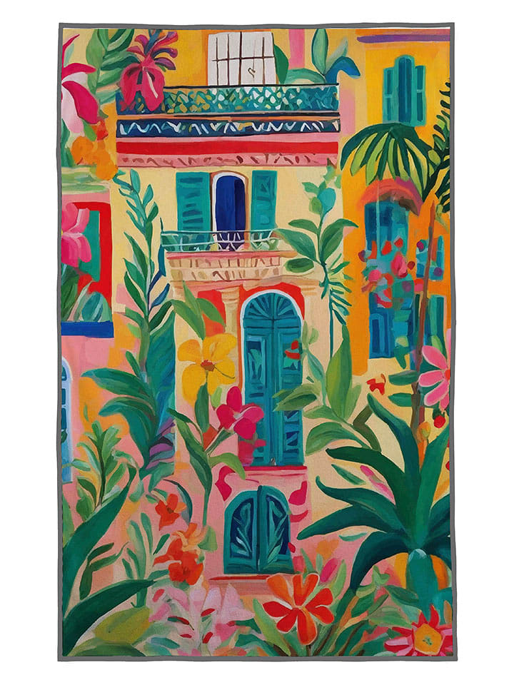 Madre Selva Ręcznik plażowy w kolorze pomarańczowo-żółto-zielonym - 140 x 75 cm rozmiar: onesize