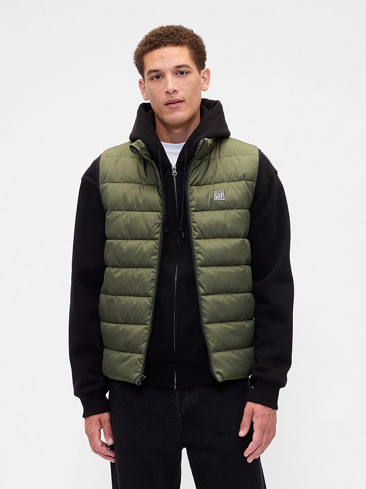 GAP Kamizelka pikowana w kolorze khaki rozmiar: XL