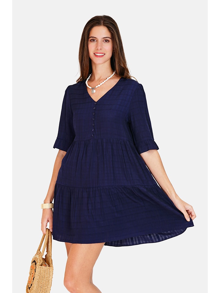 ASSUILI Sukienka w kolorze granatowym rozmiar: 38