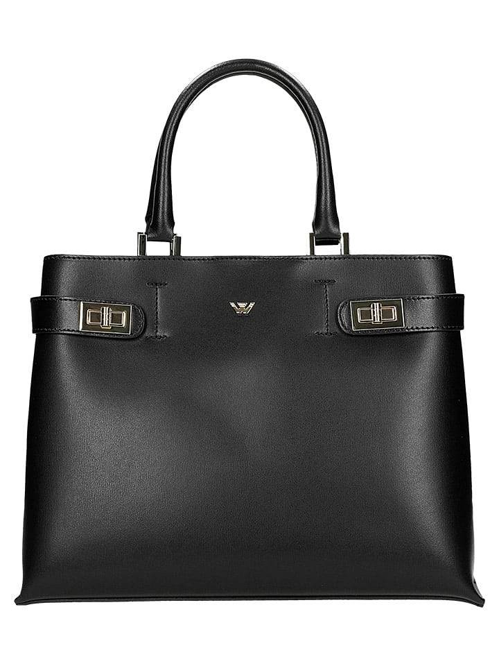 Wojas Skórzana torebka w kolorze czarnym - 36 x 26 x 14 cm rozmiar: onesize