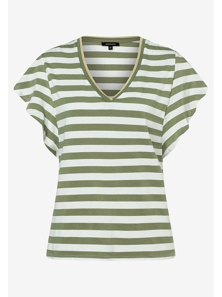 More & More Koszulka w kolorze zielono-białym rozmiar: 44