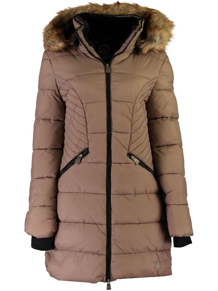 Canadian Peak Płaszcz zimowy "Akapeak" w kolorze szarobrązowym rozmiar: 140