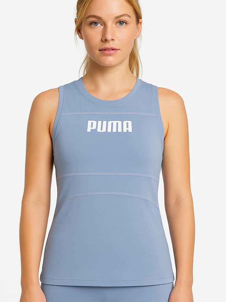 Puma Top sportowy w kolorze błękitnym rozmiar: S