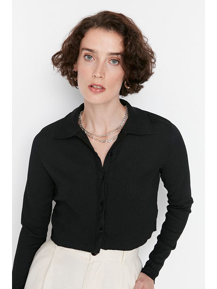 trendyol Bluzka w kolorze czarnym rozmiar: XXL