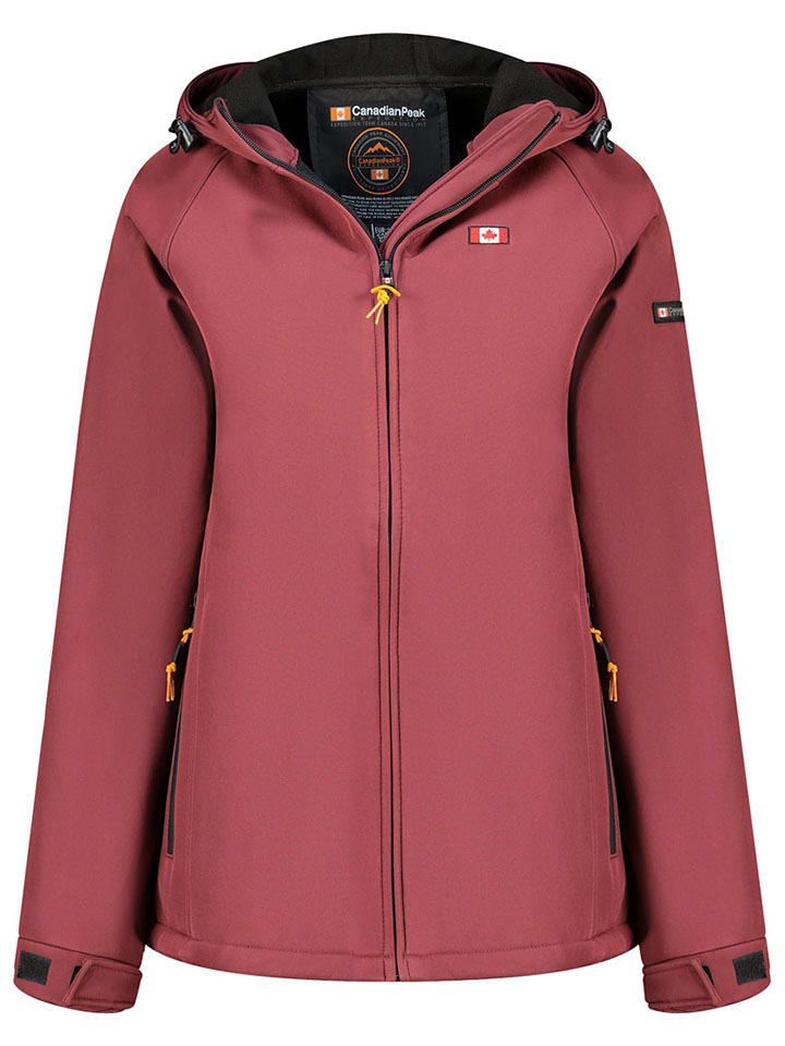 Canadian Peak Kurtka softshellowa "Tamigoglasseak" w kolorze bordowym rozmiar: XL