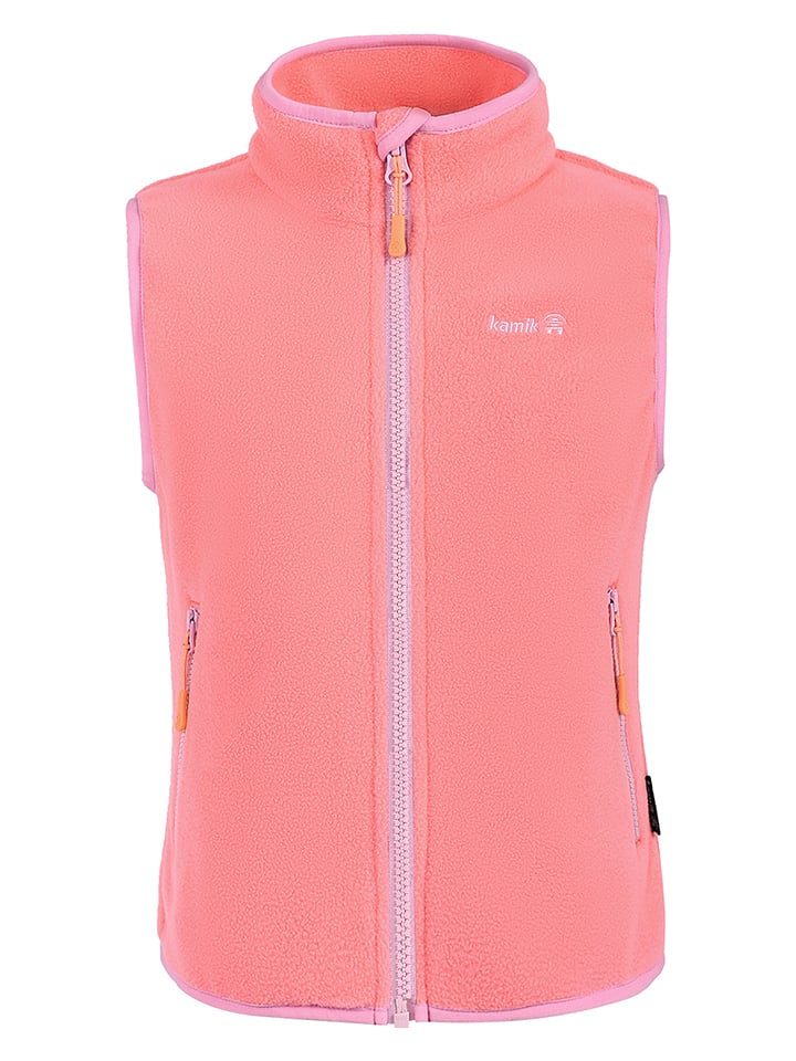 Kamik Kamizelka polarowa "Dawn" w kolorze brzoskwiniowym rozmiar: 128