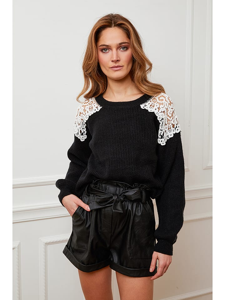 Plume Sweter "Jeremias" w kolorze czarnym rozmiar: L