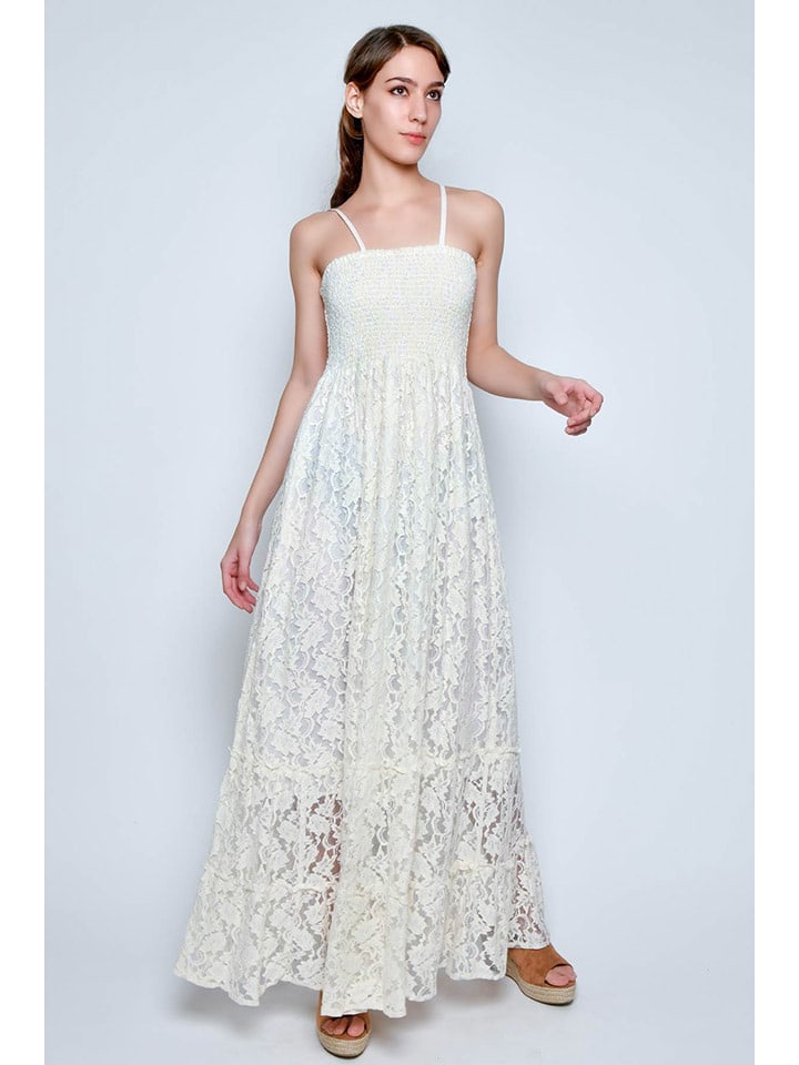 H.H.G. Sukienka w kolorze kremowym rozmiar: XL