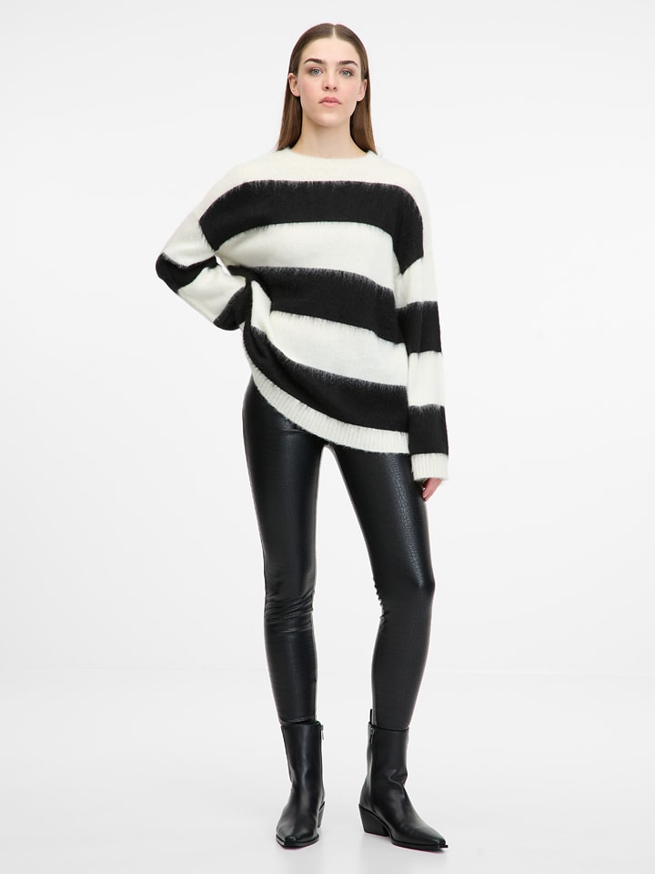 orsay Legginsy w kolorze czarnym ze skóry syntetycznej rozmiar: M