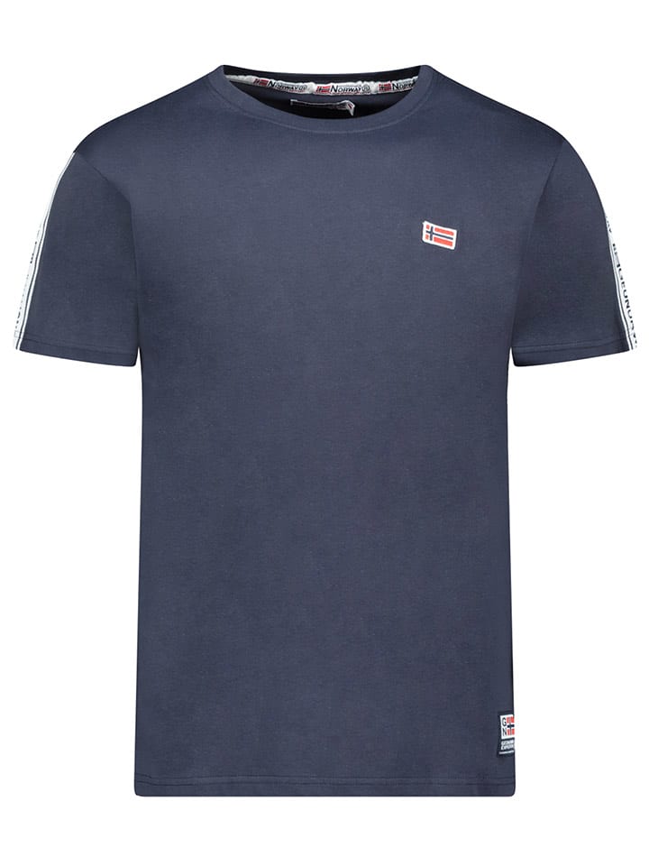 Geographical Norway Koszulka "Javender" w kolorze granatowym rozmiar: S