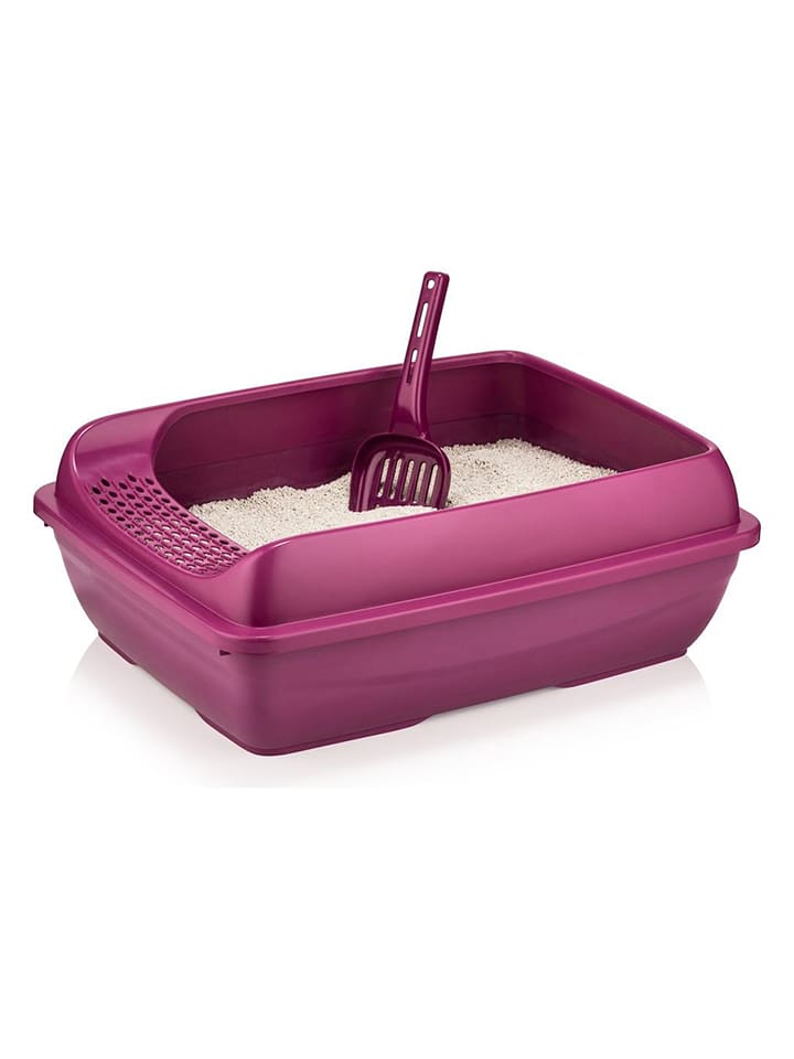 Paws&Whiskers Kuweta w kolorze różowym dla kota - 49 x 15 x 37,5 cm rozmiar: onesize