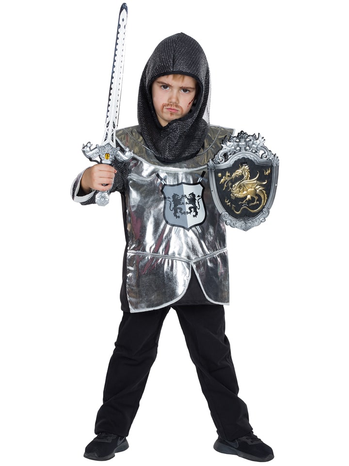 Party x People Góra kostiumowa w kolorze srebrno-czarnym rozmiar: 140