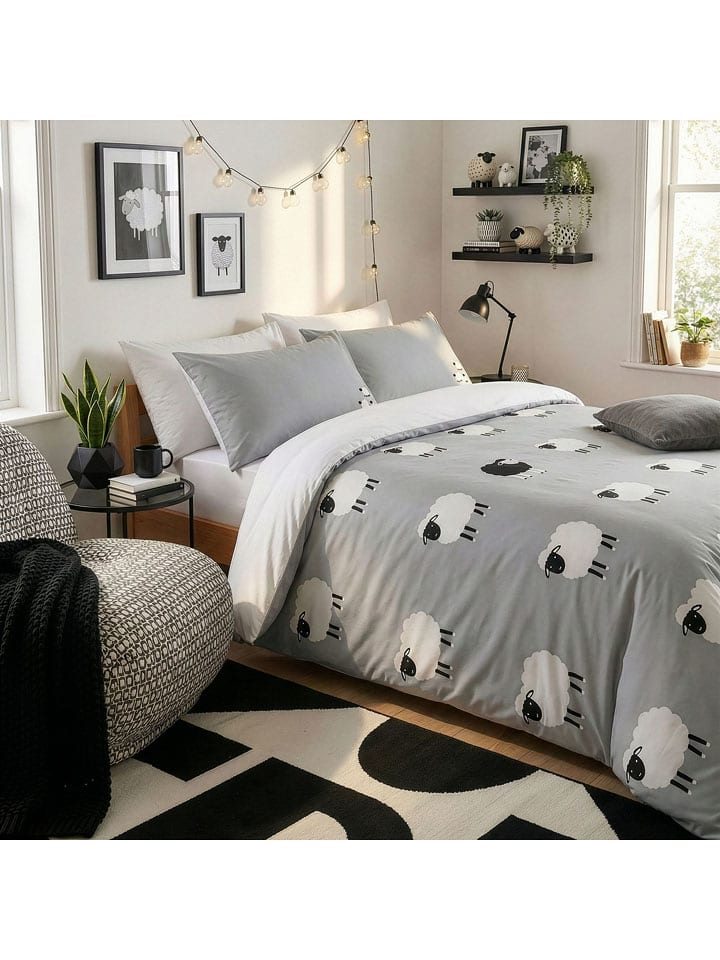 Mijolnir Komplet pościeli w kolorze szarym rozmiar: 135x200 cm