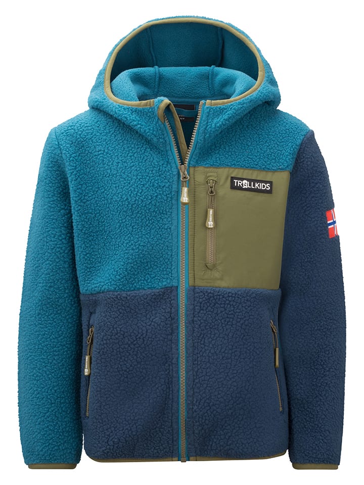 Trollkids Kurtka polarowa "Aurlandsfjord" w kolorze niebieskim rozmiar: 122
