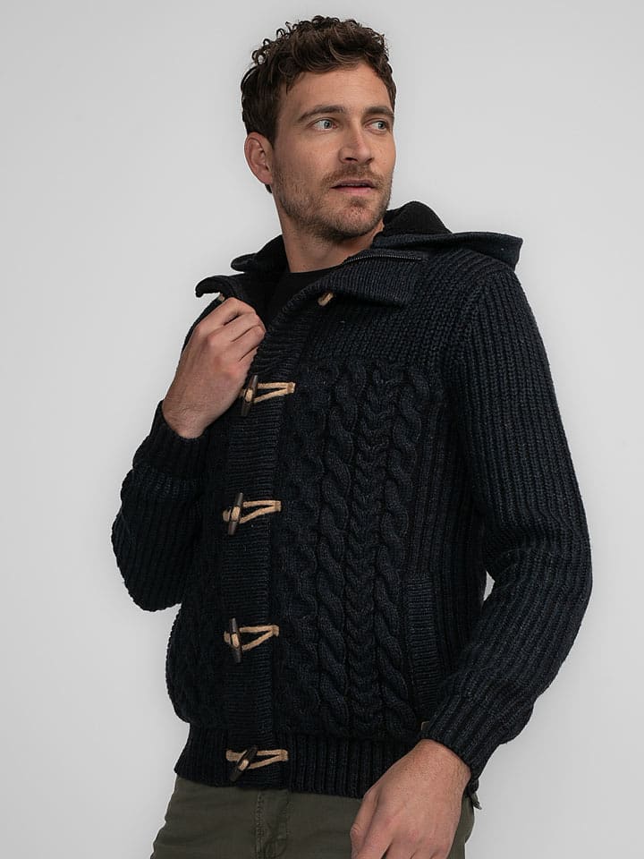 Petrol Industries Kardigan w kolorze czarnym rozmiar: XXL