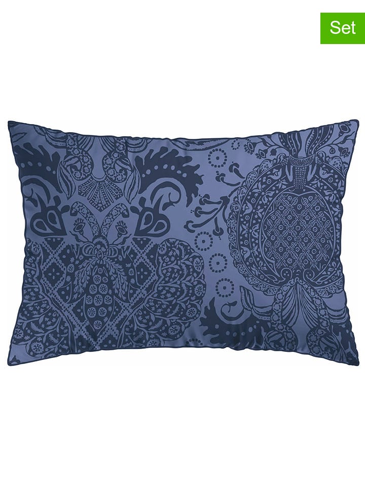 CXL by Christian Lacroix Satynowe poszewki (2 szt.) w kolorze granatowym na poduszkę rozmiar: 50x70 cm