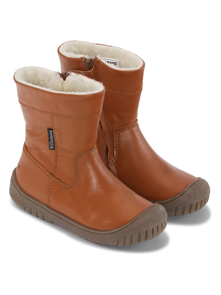 Bundgaard Skórzane kozaki zimowe "Saga" w kolorze jasnobrązowym rozmiar: 30