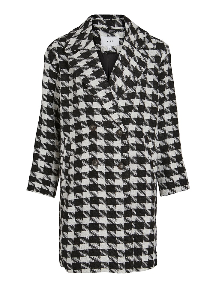 Vila Płaszcz przejściowy w kolorze czarno-białym rozmiar: 38