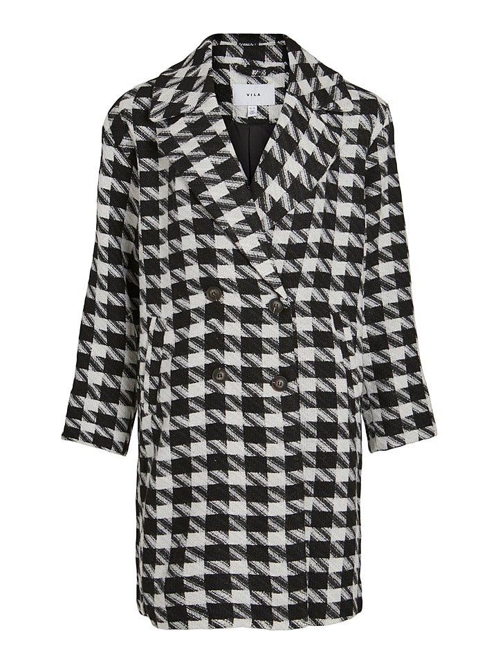 Vila Płaszcz przejściowy w kolorze czarno-białym rozmiar: 38