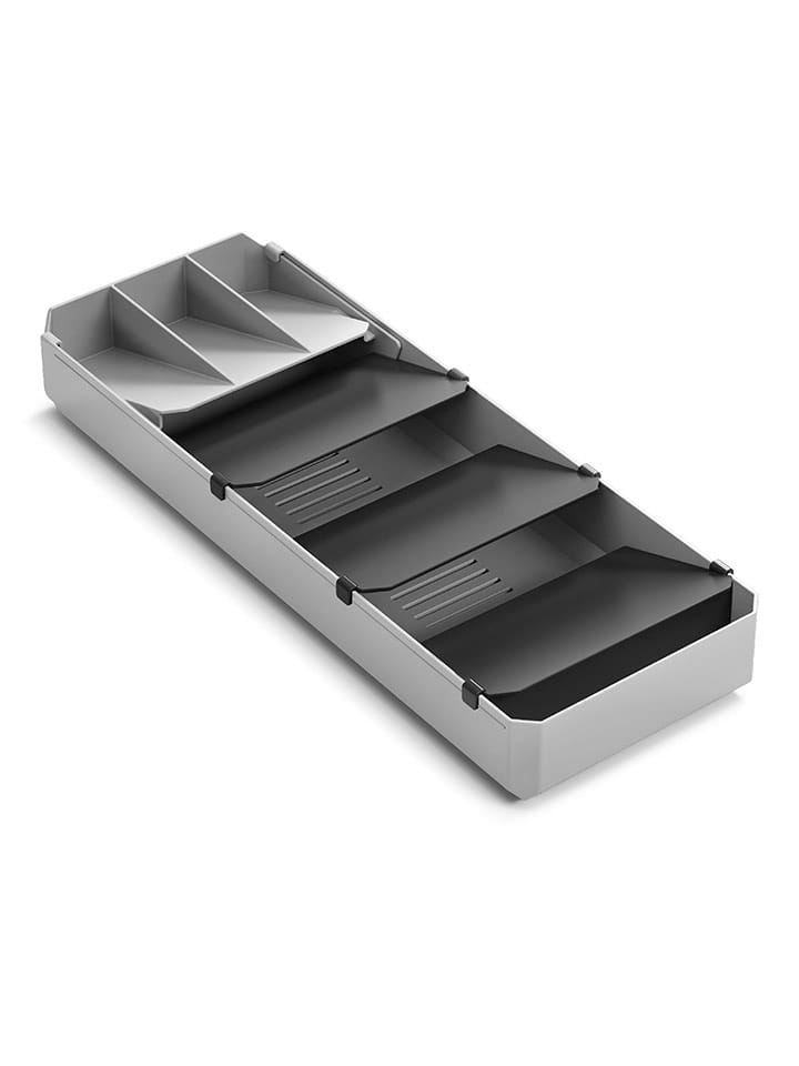 metaltex Organizer "Uni-Fit" w kolorze szarym na sztućce - 15 x 6 x 40 cm rozmiar: onesize