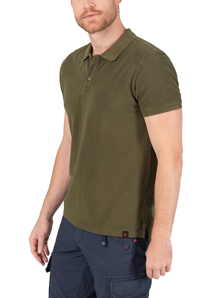 Timezone Koszulka polo w kolorze khaki rozmiar: XXL